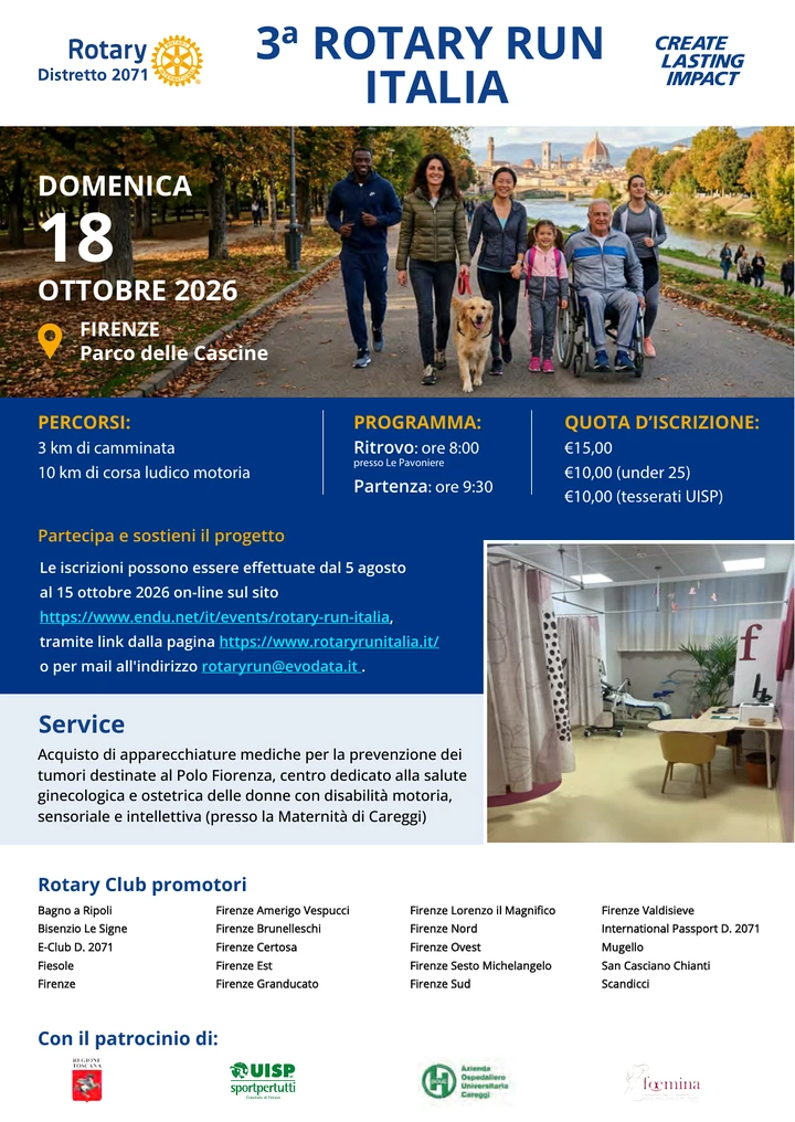 Anteprima del volantino Rotary Run Italia 2026